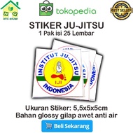 Stiker Tempel Logo Institut Jujitsu IJI Ju-jitsu Bela Diri Indonesia