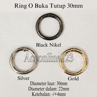 30mm (3cm) Open-Close O-Ring / Iron O-Ring / Round Ring Per Pcs