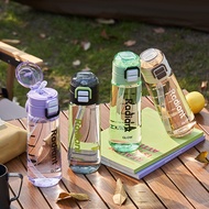 Fuxing Double Drinking Cup Portable Outdoor Summer Plastic Water Bottle High-value Sports Water Bott