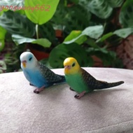JOYUS Bird Figurines, Miniatures Simulated Budgie Parrot