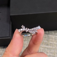 The First Frost Wen Yifan Sang Yan Bow Knot Ring | Cincin Manis Kpop Style Romantic Proposal