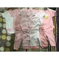 Kiddiezoom 5PCS baju newborn baby rompers Newborn romper set baju bayi newborn baju baby boy 6 12 mo