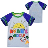 children's T-shirt cartoon kids clothing Ryan's World Ryan Toys Review boys girls summer short-sleev