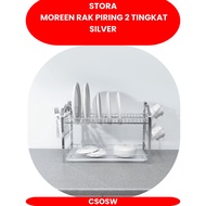 Stora Moreen 2 Tier Silver Dry Rack 2 Tier Dish Rack