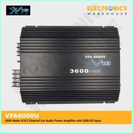 ▤ ✌ XxxV18 VFA6000U 3600 Watts 4/3/2 Channel Car Audio Power Amplifier with USB/SD Input