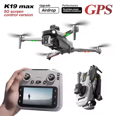 K19 Max 360°GPS Drone with 8K 4K HD Camera Obstacle Avoidance RC Dron WiFi FPV Brushless Foldable RC