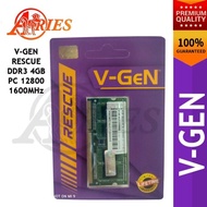 SODIMM RAM Laptop DDR3 V-GEN RESCUE 4GB PC 12800 Untuk Asus Acer Dell
