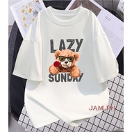 bear lazy Sunday Shirt XS to 2XL | Unisex / oversize/For Men Women Top Tees Aesthetic Tees/Tshirt