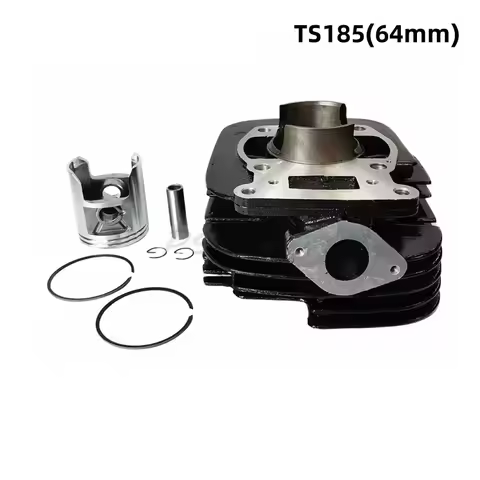 64mm Motorcycle Engine Cylinder Accessories Suitable for Suzuki TS185C TS185 Piston Sleeve Cylinder 