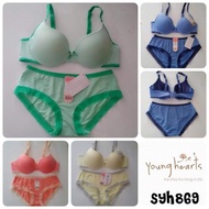 SRJ - Bra set 869 Young Hearts size 32B 34B