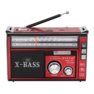 Rechargeable Radio Portable Radio USB Radio FM Radio Portable Multiband Radio KNSTAR RX-381BT With B