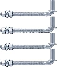 J-Bolt Gate Hinge, Hot-dip Galvanized J Bolt with 5/8" Gate Hinge. Farm Gate Hinges for Chain Link F