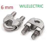 Wire clamp m6 m 6 wireclip cable/ 6 mm wire clip/ 6mm sling/