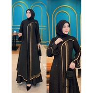 ABAYA MALIKA BLACK GOLD