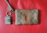 Coach拉鍊袋+匙扣