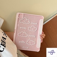 IPad Magnetic Acrylic - INS Cloud Color Lattice iPad Cover 2019 10.2 iPad Air 4 10.9 iPad 9.7-inch t