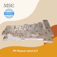 Plastic PP Mascot thickness 0.3/ Size 20 to/ 60