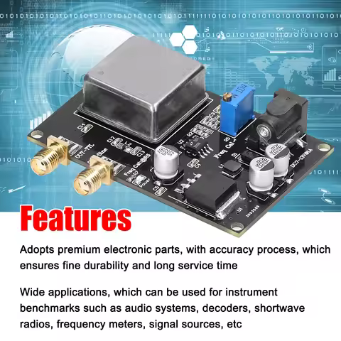 10MHz Frequency Reference Module Frequency Reference Source Low Phase Noise for Sound System Decoder