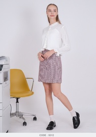 VERONIQA Skirt AM-S312 by AMILA Cotton ปริ้นท์ แบบสั้น IGPU26-1