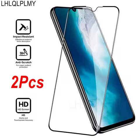 2Pcs Tempered Glass For Vivo Y20 Y12 Y30 V21 V23 Y33S Y53S V23E V21E Y17S Y19 Y52 Y72 Y27 5G Y11S V1