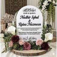 Plat Hantaran Mas Kahwin Cek Ijab Qabul