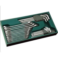 ROUND WRENCH TRAY SET. HEXAGONAL 30 DETAILS 09906
