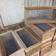 Loster Ukuran 30 x 15 cm Kayu Jati, Roster Kayu Jati