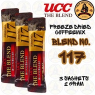 UCC THE BLEND FREEZE DRIED COFFEE - BLEND NO 117 - INSTANT COFFEEMIX DRINK - TRIPLE & SINGLE SACHET