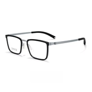 MAOLAZI แว่นตาแฟชั่น2024ย้อนยุคสแควร์ไทเทเนียมสวมใส่สบายกรอบแว่นสายตาที่มีใบสั่งจากแพทย์หรูหราสำหรับ