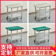 ❤Fast Straw Fast Straw❤Anti-Static Wheeled Cart Movable Workbench Stainless Steel Cart Production Li