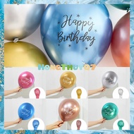 2 Birthday decoration glitter balloons printed with the word Happy Birthday 12inch/30cm - HongThuy Q