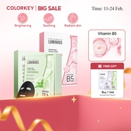 [Oil Control&Brightening]COLORKEY LUMINOUS Hydrating B5 Facial Sheet Mask(10ea) & Green Tea Mask(10e