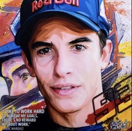 Marc Márquez 馬昆斯|MotoGP 世界電單車錦標賽 /Honda 本田 - Keetatat Sitthiket Famous Popart - 泰國 - 普普風 - 正版掛畫 - 現貨