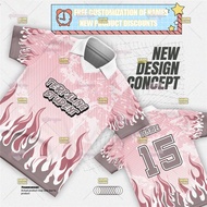 【Free Custom 】Jersey Antiselect Malaysia 2024 Jersey Thailand New Design Anti Select Tshirt PINK Baj