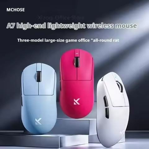 MCHOSE A7 Ultra Mouse Esports GamesThree Modes Pro Wireless Bluetooth PAW3395 Lightweight Laptop Off