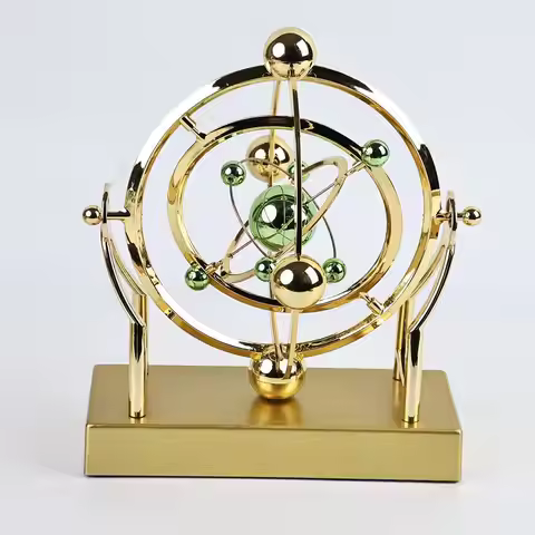 Space Celestial Body Perpetual Motion Machine Ornament Rotating Newton's Cradle Balance Ornament Hom
