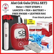 (KKM APPROVED) Mesin Cek Gula Alat Check Gula dalam Darah Kencing Manis Test Sinocare AQ Blood Gluco