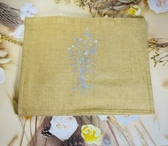 刺繡-muji黃麻購物袋A3-福利品