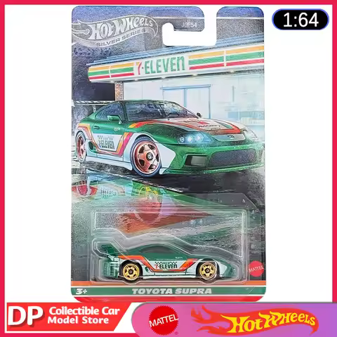 Brand New Hot Wheels Silver Series 7-Eleven Exclusive Toyota Supra 1/64 Scale Die-Cast Model Cars