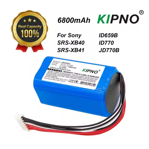 KIPNO Speaker 6800mAh Battery ID770,JD770B,ID659B for Sony SRS-XB40, SRS-XB41