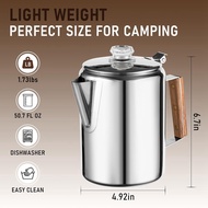Coffee Percolators Stovetop for Camping Percolator Coffee Pot Stainless Steel Coffee Maker Camping 9