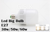 High Bay Bulb Big Bulb 30w/50w/80w Led Bulb E27 Holder Mentol LED Durian Stall Pasa Malam Bulb