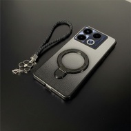 Infinix Note 40 40s 40 Pro Gt 50 Pro GT 30 Pro Luxury Glitter Case MagsafeRing Free Flower Lanyard