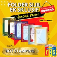 [BUNDLE/BORONG]EXCLUSIVE CERTIFICATE FOLDER/HOLDER A4 WITH PVC COVER AND HOT STAMPING/ FOLDER SIJIL ESKLUSIF A4 GRADUASI