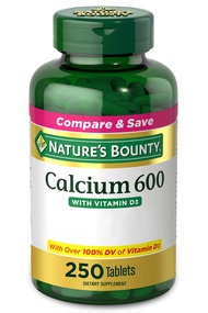 Calcium Carbonate & Vitamin D, Supports Immune Health & Bone Health, 600mg Calcium & 800IU Vitamin D