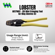 LOBSTER AK17MA2 EBI Mini Crimping Tool for E Ring Sleeves for Small (1.6 x 2), Small, Medium Crimpin