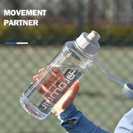 Shockproof Sports Water Bottle 1L/34oz Large Capacity Fitness Jug Leak-Proof Durable Outdoor Water B