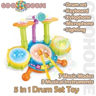 Drum Set For Kids 5 in 1 Baby Toddlers Musical Toys Educational Instruments Toys Kids drum set