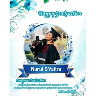 1st Anniversary MDF Graduation Gift Size 20X25