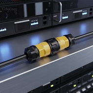 coagulatelove YM20 Waterproof Ethernet RJ45 CAT6 Connector Signal Plug Soet Adapter for Smart Home N
